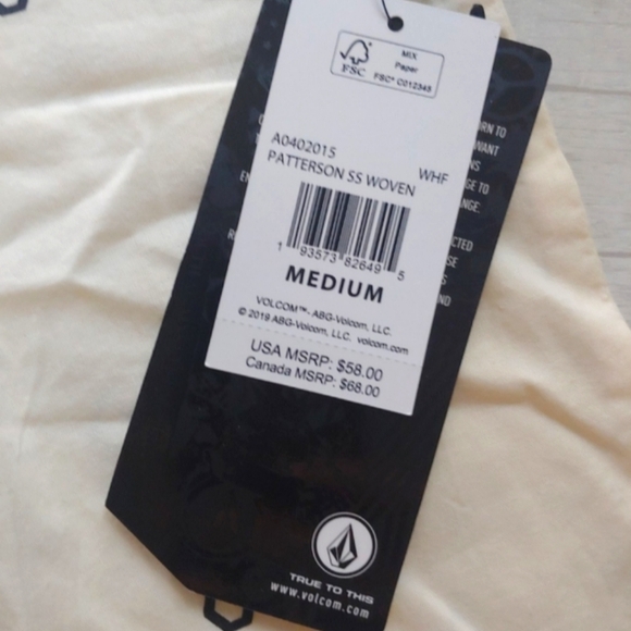 VOLCOM NEW Patterson Short sleeve button up Shirt - Picture 6 of 7